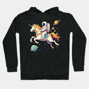 astronaut ride unicorn Hoodie